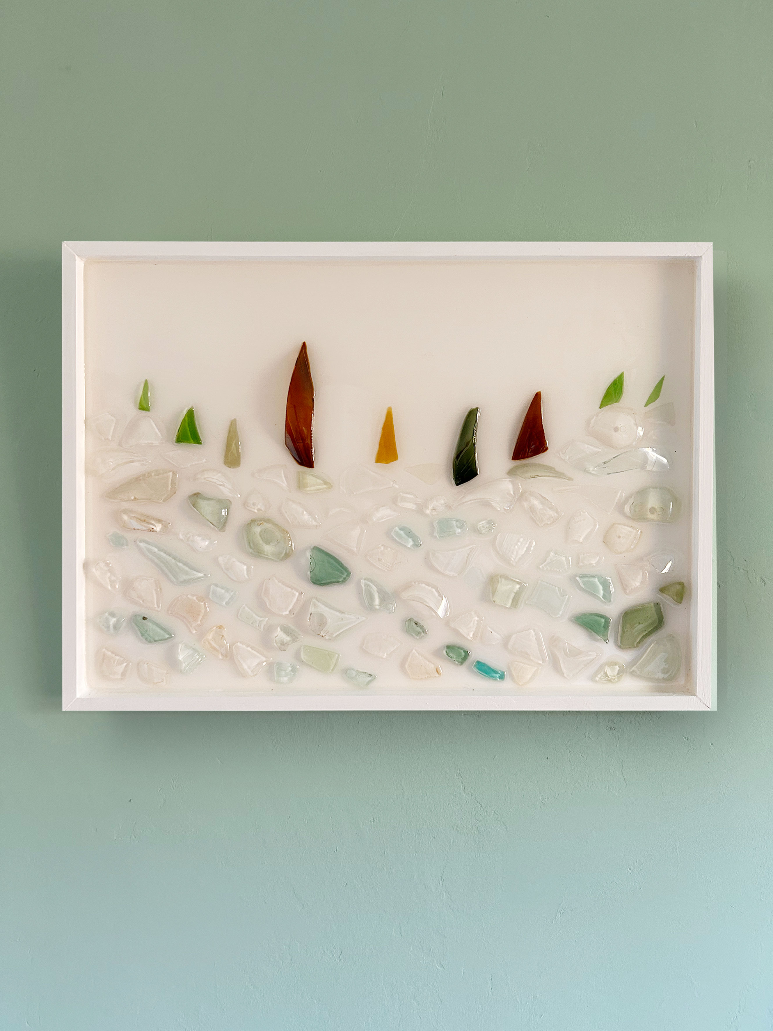 Werk IV – Objektkunst aus gefundenen Glasscherben
