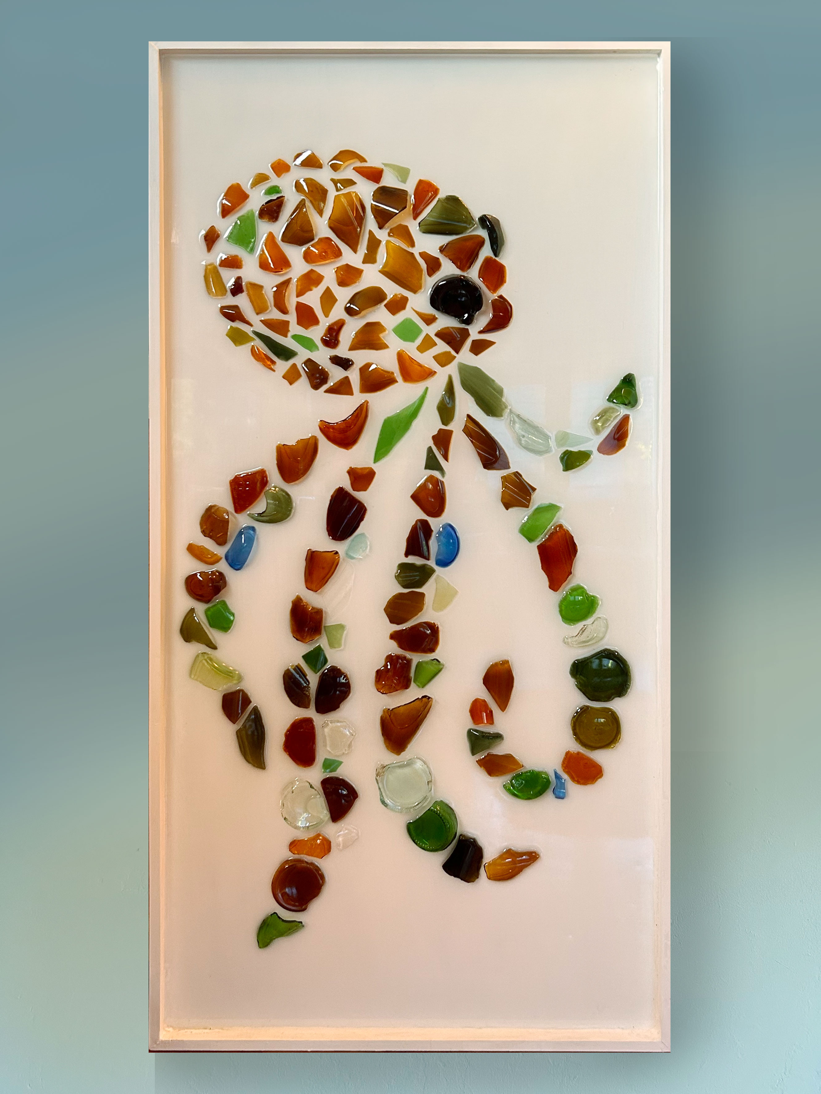 Werk VI – Objektkunst aus gefundenen Glasscherben